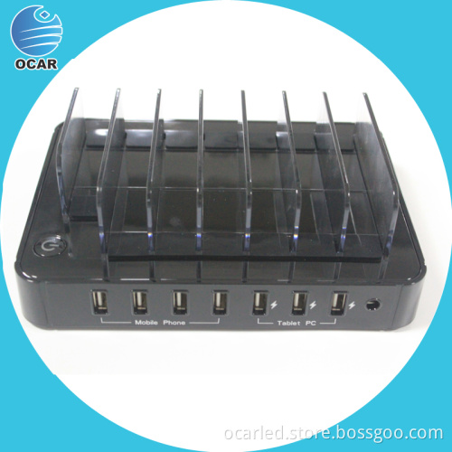Lechance OCAR China supplier portable MP3 MP4 player charger 7ports USB charging station